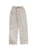 High Waist Thin Cotton Sleepwear Women's Home Pants Floral Print Breathable Cloth Comfortable Nightgown For Young Ladies_ecoleips.com