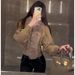 Women's Clothing Autumn And Winter New High Quality Imitation Fox Fur Collar Temperament Lady Knitted Cardigan Coat Splicing Sweater Women_ecoleips.com