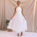 Women's Clothing Floral Short Sleeve A-Line Midi Dress With Pockets Casual Chic Outfit Dress_ecoleips.com