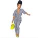 K9933 . European And American Foreign Trade Women's Clothing, Sporty Casual Two-piece Suit With Short Sleeves, Sexy_ecoleips.com