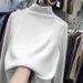 Double-Layer Velvet & Sequin Semi-Turtleneck Top – Slim Fit Long Sleeve Base Layer (Women’s, Stretch Comfort, M-2XL, Casual & Party Wear)_ecoleips.com