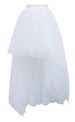 Women's Clothing Swallowtail Skirt Mesh Skirt Sexy Black Short Front And Long Back Puffy Skirt For Adults_ecoleips.com