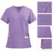 Women's New V-neck Split Medical Overalls, Pocket Straight Pants, Men's And Women's Toiletries, Operating Room Overalls_ecoleips.com