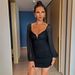 Bestselling Dress Elegant Green V-neck Mesh Short French High Waist Skirt For Women Summer_ecoleips.com