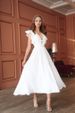 Women's Clothing Fashion Elegant Solid Color V Neck Sleeveless Slim Long Dress_ecoleips.com