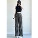 Parachute Work Women's Summer New High Waist Slimming American Design Butterfly Bow Wide Leg Long Pants_ecoleips.com
