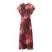 Women's Sleeveless Elegant Silk Satin Textured Printed Midi Dress 2025 Spring/Summer New European And American_ecoleips.com