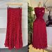 Elegant A-Line Midi Skirt For Women | Stretchy Waist Flowy Swing Skirt With Polka Dots & Pleats, Casual To Dressy_ecoleips.com