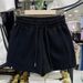 Women's Clothing Elastic Waist Drawstring Loose Sports Pants Side Slit Slim A Line Casual Outer Wear Shorts_ecoleips.com