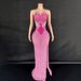 Women's Clothing Luxury Temperament Celebrity Sling Super Shiny Diamond Waist Tight Sleeveless Long Skirt Party Performance Dress_ecoleips.com