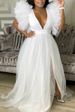 Women's Clothing Loose Large Swing Mesh Dress Commuting Large Size Women's Dress_ecoleips.com