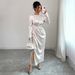 Women's Clothing Elegant Long-Sleeve Midi Dress -Inspired Fall & Winter Dress For Women_ecoleips.com