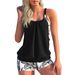 plus Size Women's Conservative Two-Piece Bikini Swimsuit Quick Drying Shorts Vest European American Style New 2024_ecoleips.com