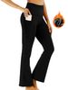 Women's Clothing Thin Velvet Flared Yoga Pants Slimming High Waist Hip Lifting Shark Pants Sports Fitness Trousers_ecoleips.com