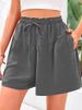 2025s 2025 Summer New Women's Beach Casual Fashion Elegant Versatile Shorts For Women_ecoleips.com