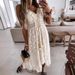 Women's Summer Lace Camisole Long Dress Full Swing Solid Color Sunscreen Beach Dress New Style_ecoleips.com
