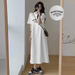 Plus Size Women Casual T-Shirt Dress Summer Loose Short Sleeve Letter Print Long Maxi Dress Camel Streetwear Sundress_ecoleips.com