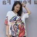 Women's Clothing Round Neck Pullover Loose Short Sleeved T Shirt Female Summer 3d Printing Fashion Beaded Short Sleeved Top_ecoleips.com