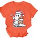 European And American Cross-border Foreign Trade Women's Clothing Christmas-themed Round-neck Printed Short-sleeve_ecoleips.com