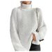 "Women's Soft Turtleneck Sweater Long Sleeve Pullover Comfortable Winter Knitwear Casual Elegant Loose Fit"_ecoleips.com
