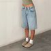 European Fit Mid-Rise Denim Bermuda Shorts – Non-Stretch Vintage Washed (Light Blue/Indigo/Charcoal, S-XXL)_ecoleips.com