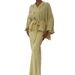 Women's Clothing Solid Color Lace Waist Top Temperament Fishtail Hip Skirt Suit_ecoleips.com