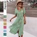 KaiKuo European And American Cross-border Floral 2023 Summer Foreign Trade Elegant Long Dress With A Fashionable_ecoleips.com