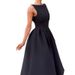 Summer New Arrival Women's Hepburn Style Solid Color Round Neck Sleeveless Dress Full Swing Clothing_ecoleips.com