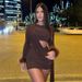 2023 Autumn New Foreign Trade European And American Design Spliced Sexy Waist-Revealing Slim-Fit Bodycon Dress_ecoleips.com