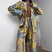 Women's Clothing Autumn And Winter New Fashion Satin Printed Long Sleeved Lace Up Two Piece High Waist Wide Leg Pants Suit_ecoleips.com