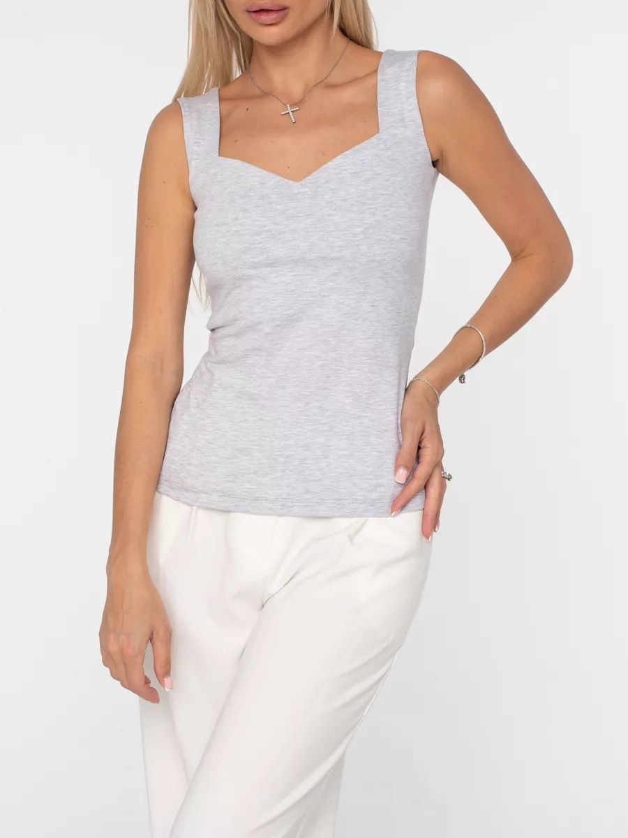 Women's V-Neck Camisole – Slim Fit Stretch Tank Top (Black/White/Burgundy/Dark Gray/Light Gray)_ecoleips.com