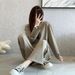 Women's Clothing New Leisure Temperament Fashion Suit Lazy Style Retro Loose Slim Sweater Sweatpants Two Piece Suit Female Trend_ecoleips.com