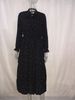 0108 European Station Plus Size Women's Polka Dot Print Sleeve Bohemian Pleated Long Dress_ecoleips.com
