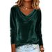 2026 European And American Cross-Border Independent Station Fashion Women's New Solid Color Swing Collar Long_ecoleips.com