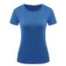 Fashion Women's Solid Color T-Shirt Short Sleeve Spring Summer Top Style Popular New Clothing_ecoleips.com