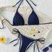 Women’s Halter Tie-Front Bikini Set – Crisscross Backless Swimsuit With Soft Padded Cups | Navy Blue | S/M/L/XL_ecoleips.com