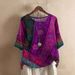 European And American Cross-Border Wish Foreign Trade Women's Fashion Loose Digital Print Casual Top 9185_ecoleips.com