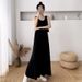 2026 Popular Ice Silk Ribbed Tank Top D, Mid-length, Versatile For Inner Or Outer Wear, Casual Tummy-covering Long_ecoleips.com