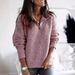 Women’s Chunky Knit Zipper Sweater – Winter-Ready Acrylic-Blend Pullover (S-5XL, Khaki/Red/Black/Light Gray/Dark Gray/Bluish)_ecoleips.com