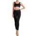 Women's High-Waisted Yoga Outfit Hip Lifting Tummy Flattening Slimming Backless Sports Bra Set for Running_ecoleips.com