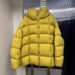 girl Girl 2025 Winter New 90 White Goose Puff Hooded Square Down Jacket For Women, Loose Fit, Warm Coat_ecoleips.com