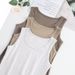 2025 Spring Summer New Spandex Yarn Solid Color Tank For Women Pure Desire Slim Fit Slimming Short Top Anti-Exposure_ecoleips.com