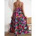 New European And American 2025 Summer Loose Casual Suspenders Sleeveless Printed Dress For Women_ecoleips.com