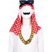 Arab Middle Eastern Robe Halloween Cosplay Adult Birthday Party Funny Costume Dubai Rich Man Outfit_ecoleips.com