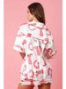 Women's Clothing Satin Printed Two Piece Set Home Clothes Pajamas_ecoleips.com