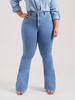 K New Slim Fit Elastic Fashionable Light Colored Bell Bottom Pants For Women Jeans_ecoleips.com