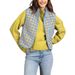 Women's Waffle Fleece Zip-Up Vest High Neck Sleeveless Pullover - Lightweight Warm Layering For Fall & Winter_ecoleips.com
