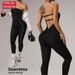 Off Shoulder Strapless Jumpsuit For Women Anti-Slip Design Epoxy Resin V Waist Slimming Tummy Control Hip Lifting Bodysuit_ecoleips.com