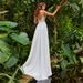 Lace up Sheer Light A-Line Wedding Dress Mori Girl Style U Neck Short Train Slimming 2025 New Simple Lace Design for Travel Photography_ecoleips.com