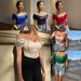 Summer Strapless Vest Herringbone Waist Cinching Satin off Shoulder Top Women's Clothing European American Style Resort Wear_ecoleips.com